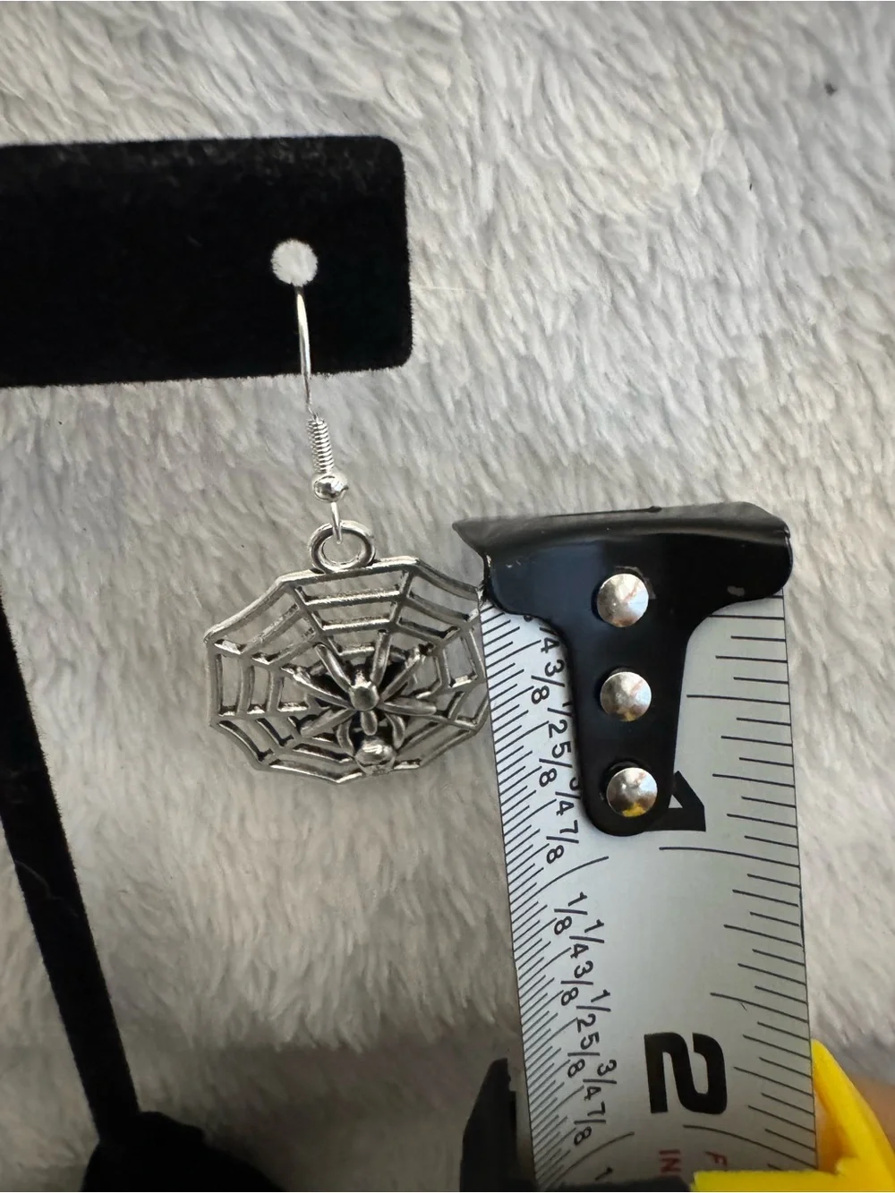 Silver Spider Web Drop Earrings - Women Jewelry